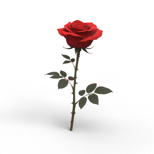 Red Rose 3D Model