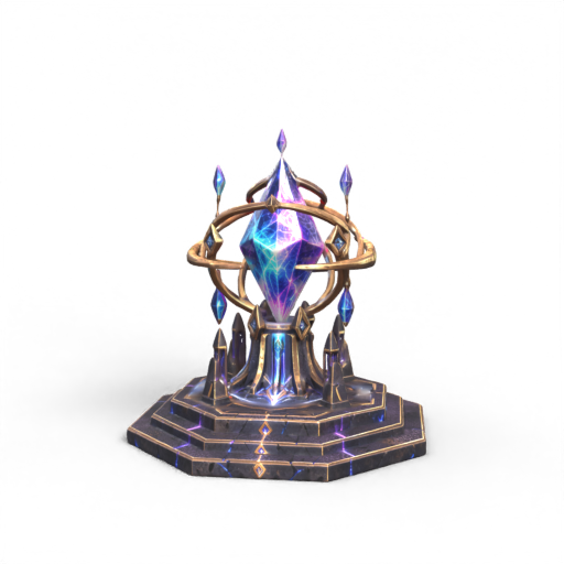 Crystal Stone Platform 3D Model