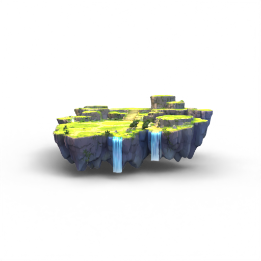 Floating Island 3D Model