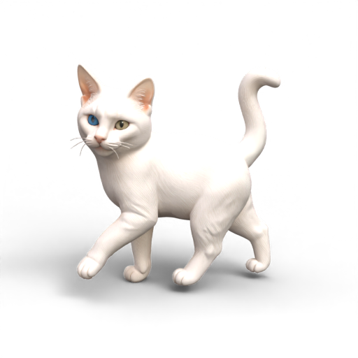 White Cat 3D Model