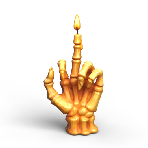 Skeletal Hand Candle 3D Model