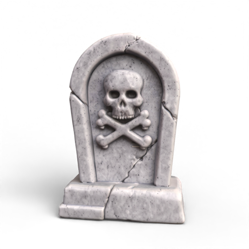 Halloween Tombstone 3D Model