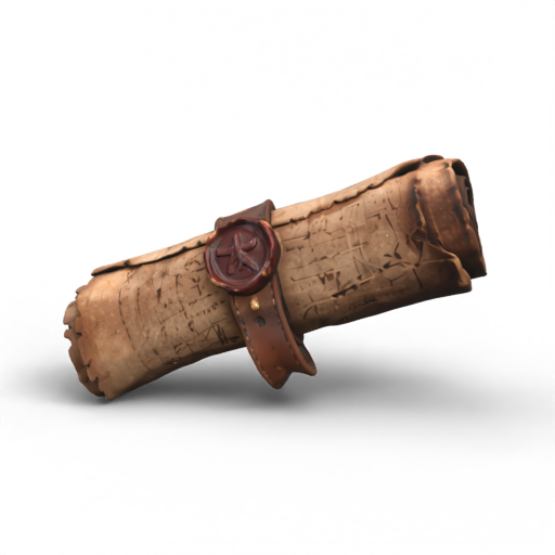 Sealed Scroll 3D Model