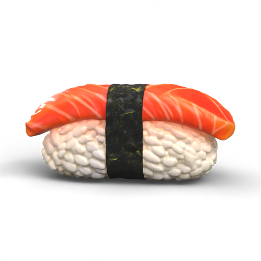 Salmon Nigiri Sushi 3D Model
