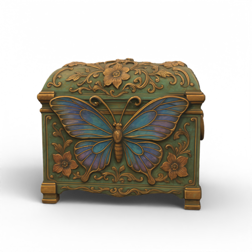 Ornate Butterfly Chest 3D Model