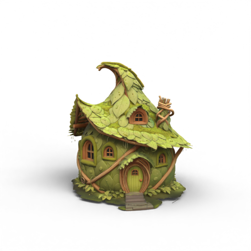 Leafy Cottage 3D Model