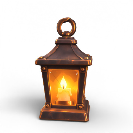 Candle Lantern 3D Model