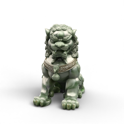 Jade Guardian Lion 3D Model