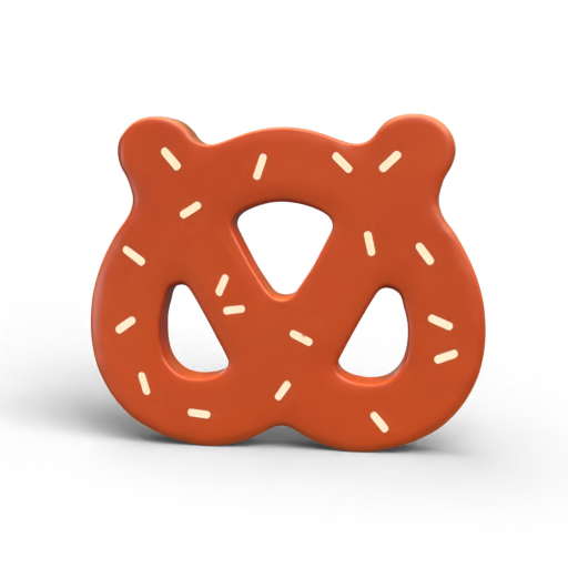 Bear-Shaped Cookie 3D Model