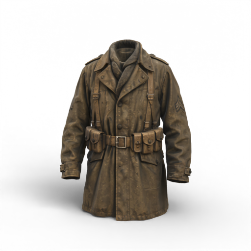 Military Trench Coat 3D Model