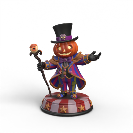 Jack-o'-Lantern Ringmaster 3D Model