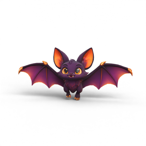 Purple Bat 3D Model