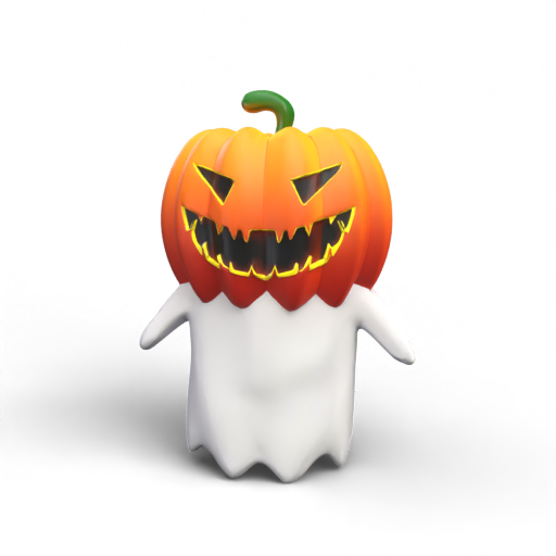 Jack-o'-lantern Ghost 3D Model