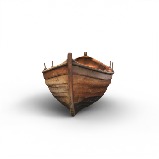 wooden boat 3D Model
