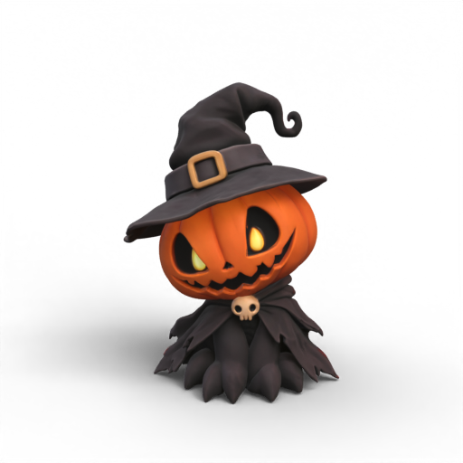 Witch Pumpkin 3D Model