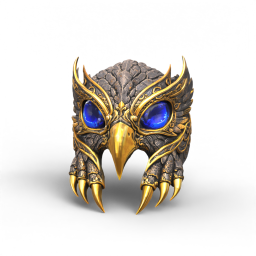 Ornate Owl Mask 3D Model