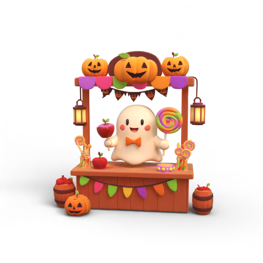 Halloween Candy Stand 3D Model