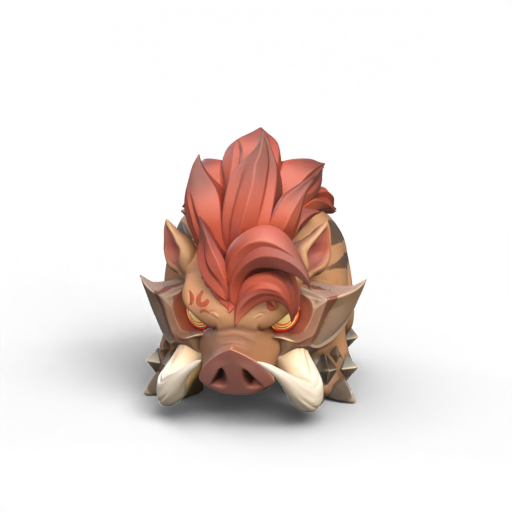 Stylized Boar 3D Model