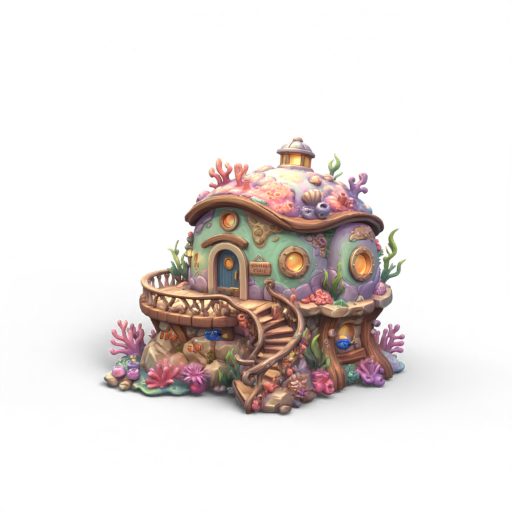 Undersea Castle 3D Model