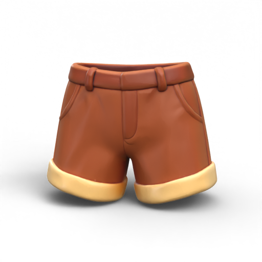 Brown Shorts 3D Model
