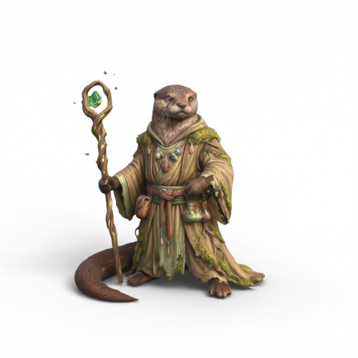 Otter Wizard 3D Model