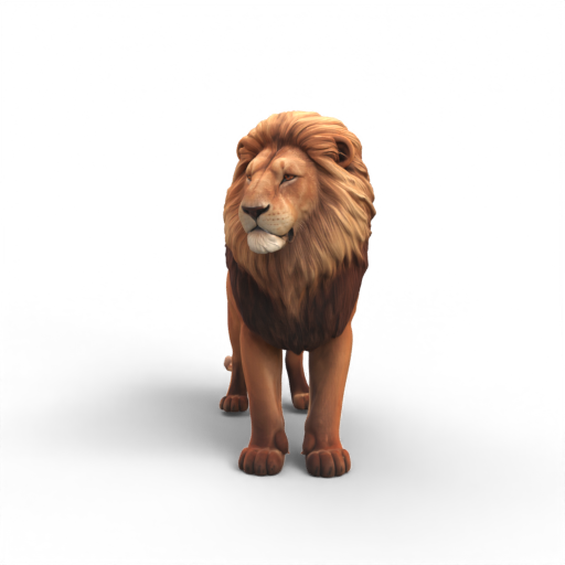 Male Lion 3D Model