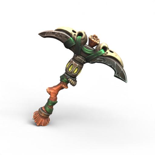 Two-headed Bird Bone Pickaxe 3D Model